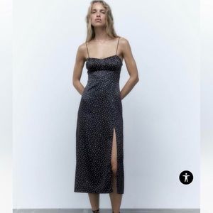 Zara polka dot dress S